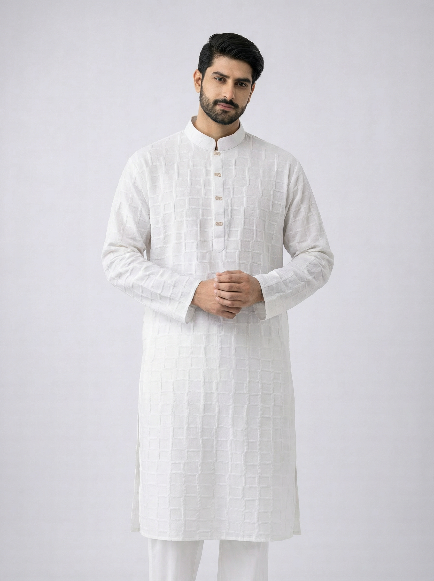 Eid Special Premium China Cotton Panjabi – Off White